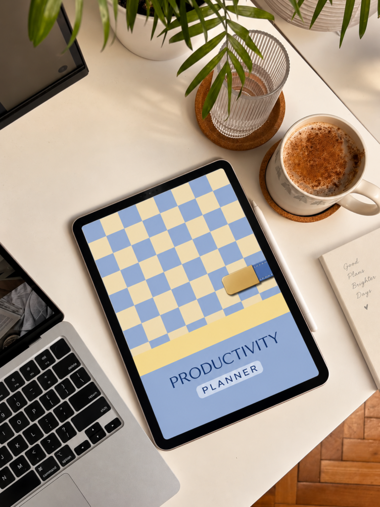 Daily Productivity Planner digital version on iPad